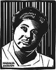 Mahalia Jackson - A Print by Louisiana artist John Preble